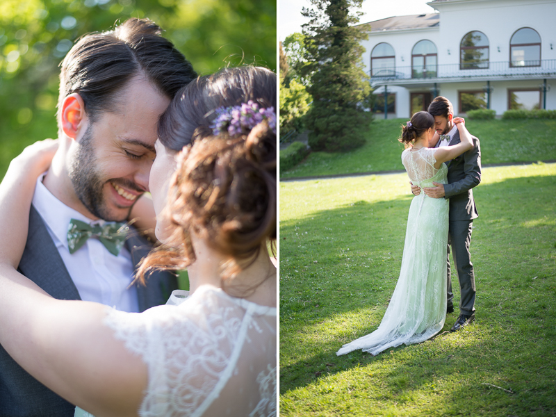 Frühlingshochzeit in Flieder und Grüntönen im Kurpark Bad Vöslau von Barbara Wenz Hochzeitsfotografin