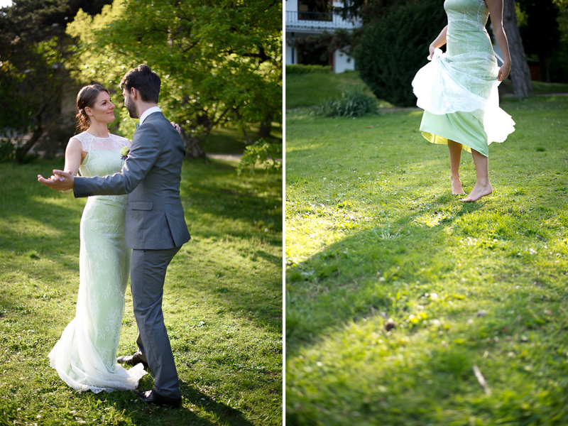 Frühlingshochzeit in Flieder und Grüntönen im Kurpark Bad Vöslau von Barbara Wenz Hochzeitsfotografin