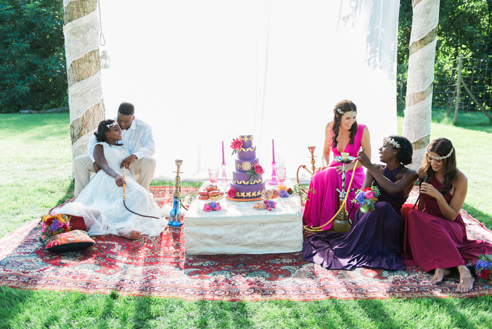 Bunte Orient Hochzeit in der Stadtflucht Bergmühle von Barbara Wenz Hochzeitsfotografie