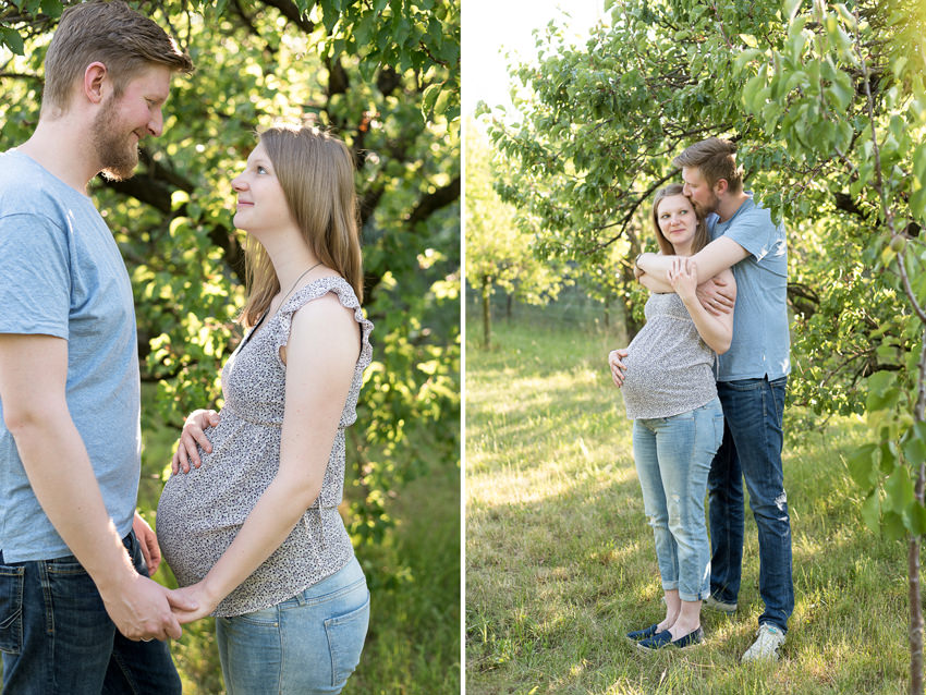 Babybauchfotos und Schwangerschaftssession in Wien in der Gärtnerei Jakubek