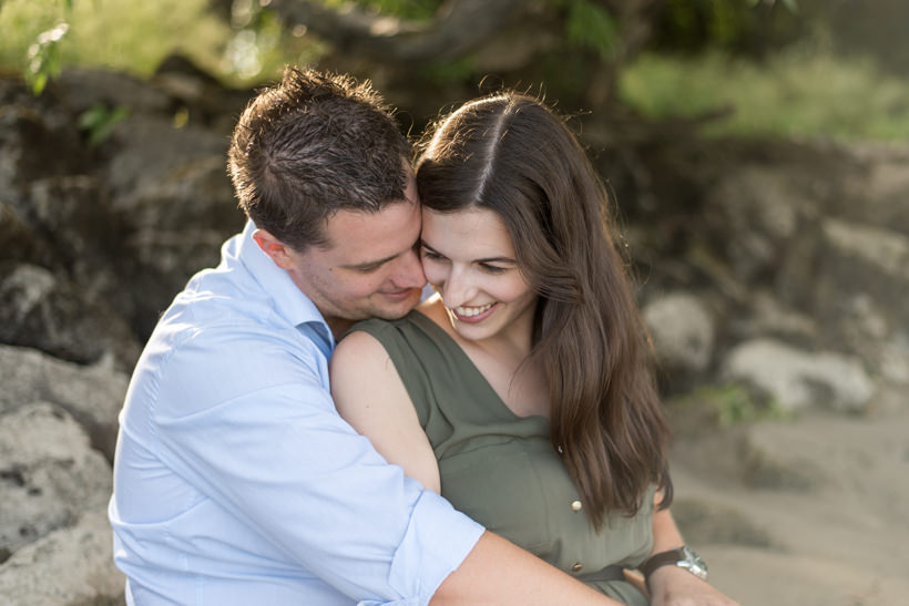 Paarfotoshooting am Strand in der Wachau