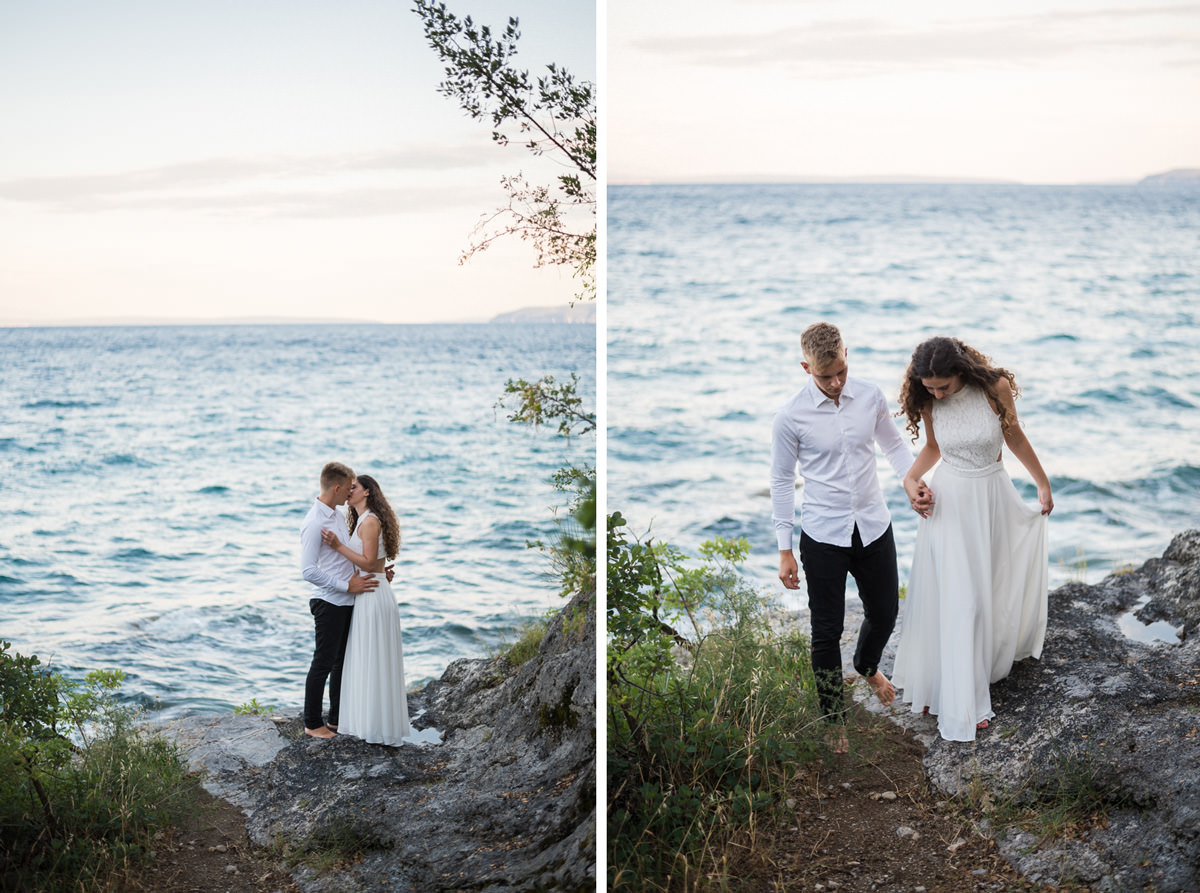 After Wedding Shoot by the sea in Opatija by Istrien Wedding Photographer