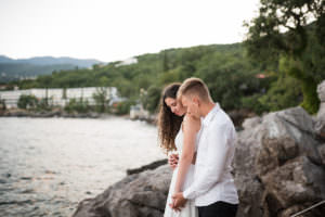 After Wedding Shoot by the sea in Opatija by Istrien Wedding Photographer