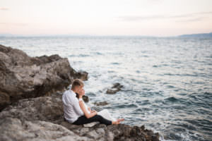 After Wedding Shoot by the sea in Opatija by Istrien Wedding Photographer