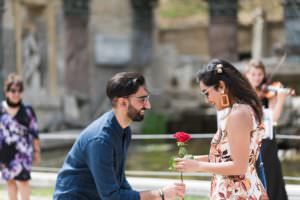 Heiratsantrag mit Fotoshooting in Schönbrunn