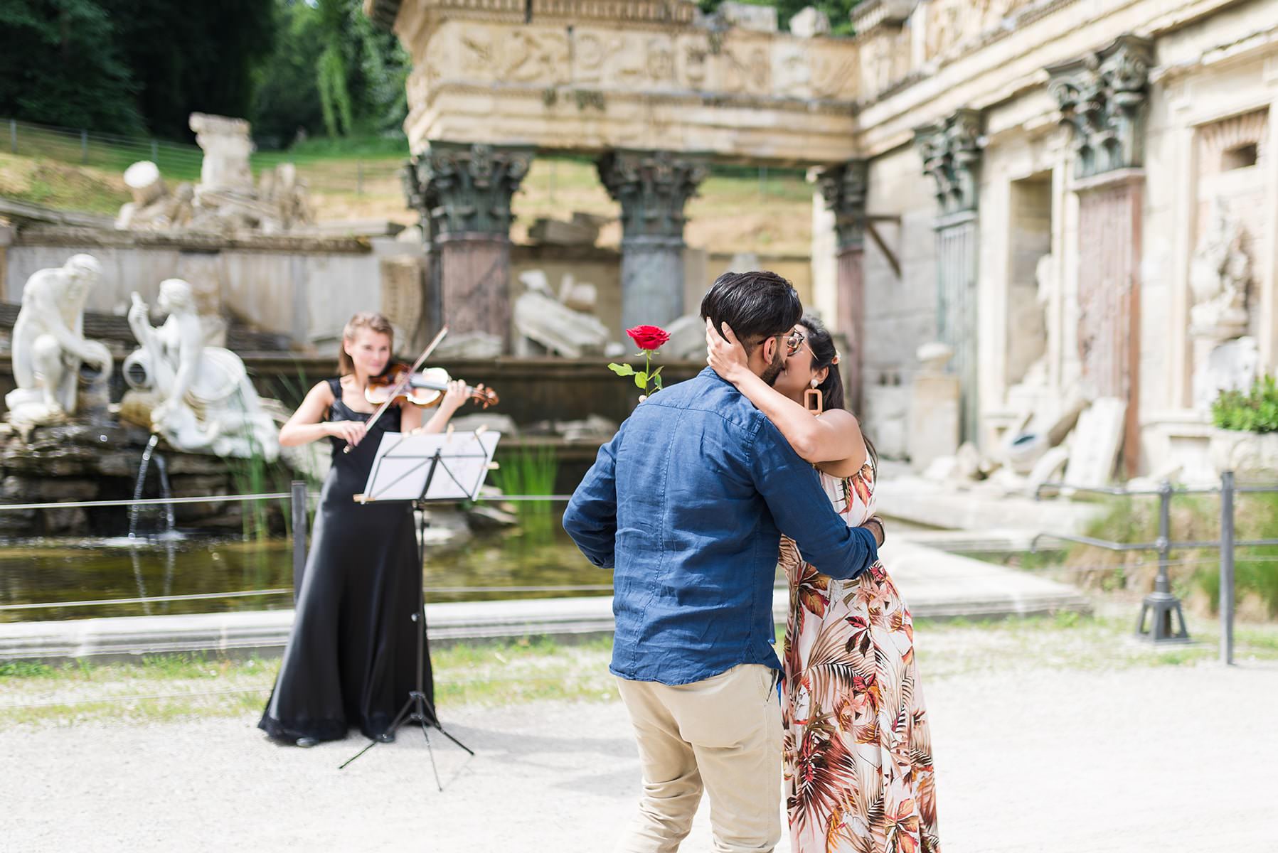 Heiratsantrag mit Fotoshooting in Schönbrunn