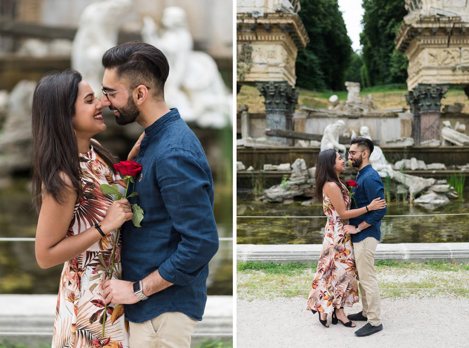 Heiratsantrag mit Fotoshooting in Schönbrunn