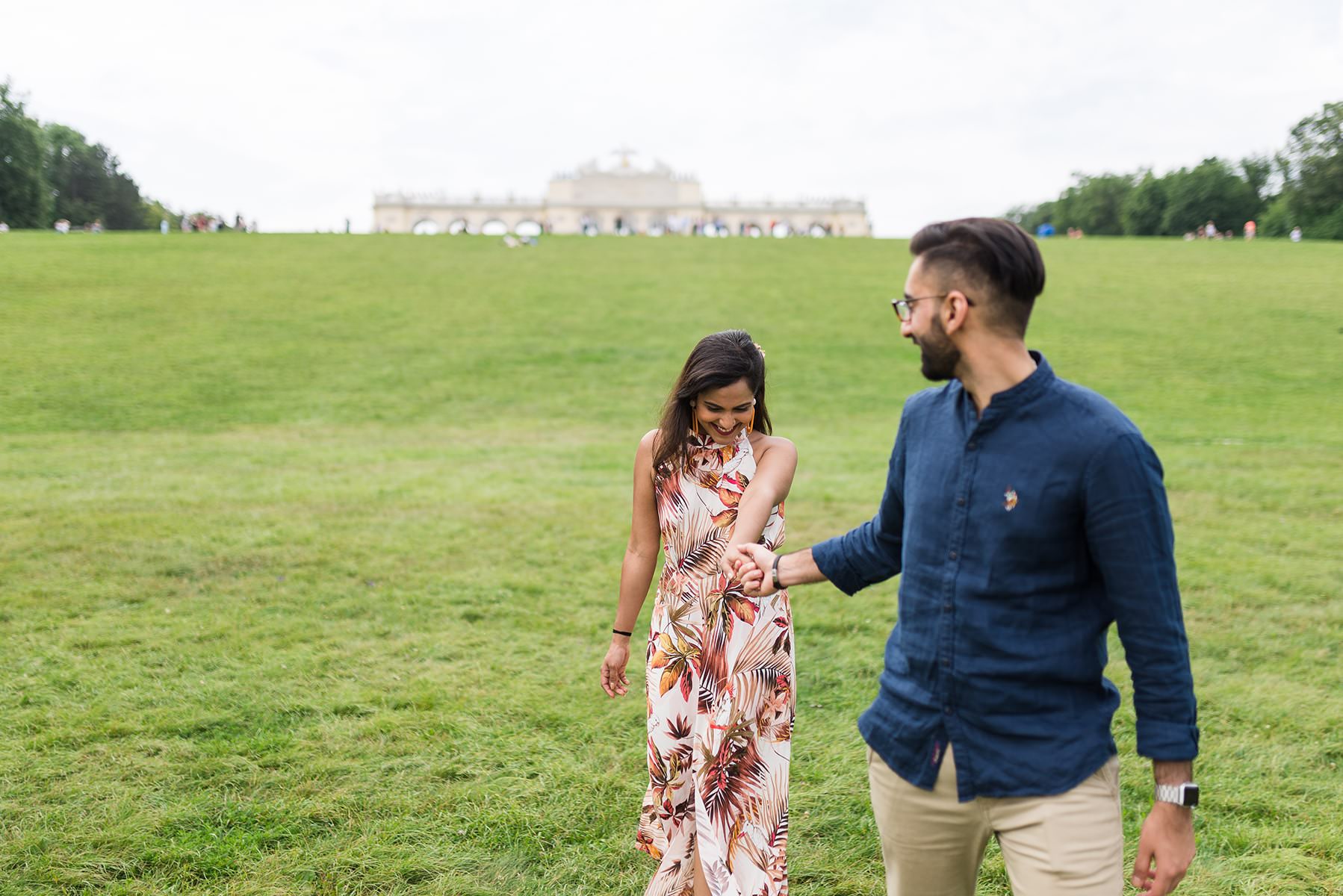 Heiratsantrag mit Fotoshooting in Schönbrunn