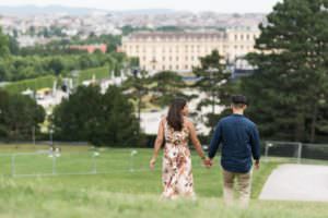 Heiratsantrag mit Fotoshooting in Schönbrunn