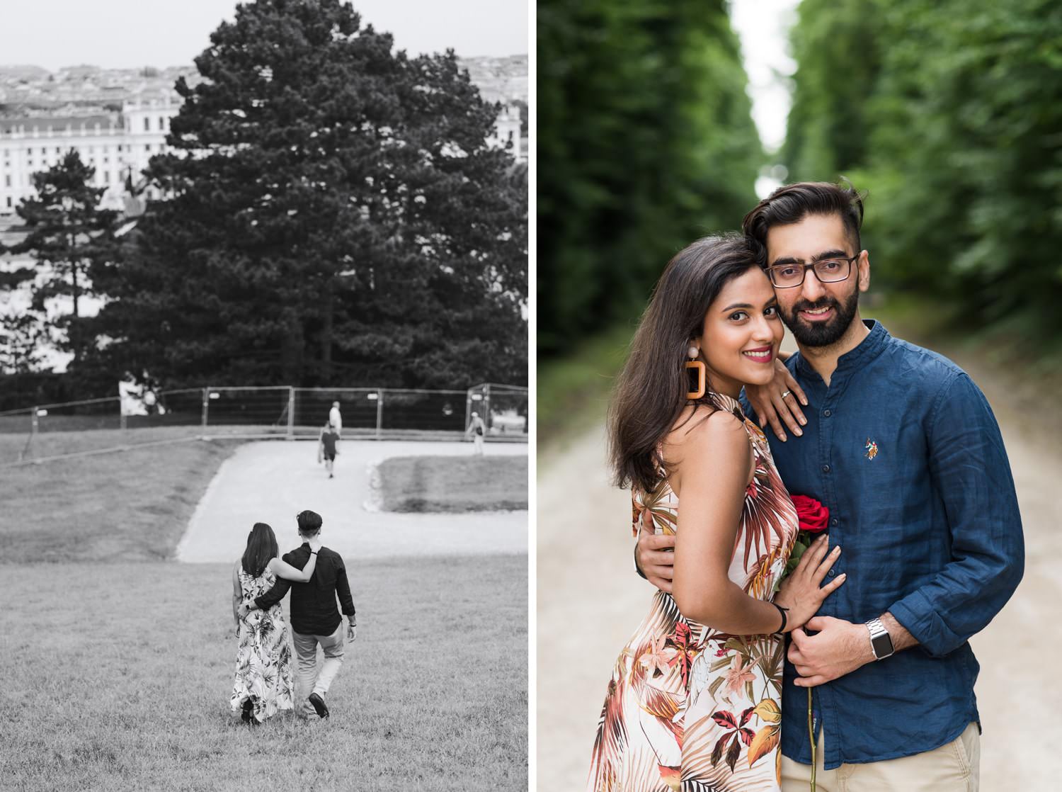 Heiratsantrag mit Fotoshooting in Schönbrunn