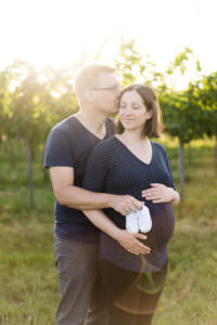 Babybauch Fotos Weinberge